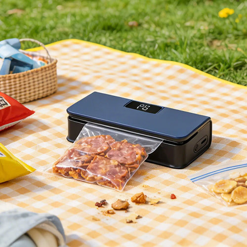 Mini Bag Sealer 2 in 1 Rechargeable Bag Sealer Heat Seal With Cutter and Magnet Bag Resealer Machine for Plastic Bags Snack Bags